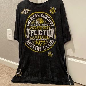 Mens affliction reversible tshirt